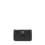 CHANEL 19 SMALL POUCH GOATSKIN BLACK GHW