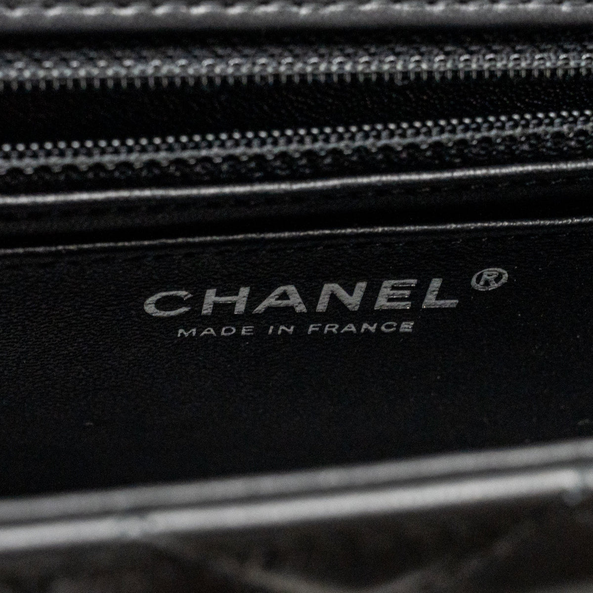 Chanel Mini Rectangular Flap Bag Lambskin SO Black (Microchip)
