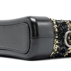 CHANEL SMALL GABRIELLE HOBO BAG LIMITED EDITION SEQUINS BLACK/GOLD MULTICOLOURED HARDWARE