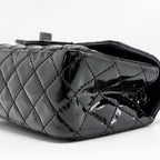 CHANEL MINI 2.55 REISSUE PATENT SO BLACK