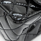 CHANEL MINI 2.55 REISSUE PATENT SO BLACK