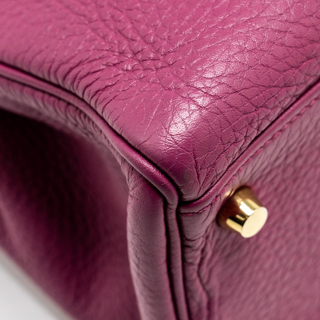 Hermes Kelly 32 Clemence Purple Tosca GHW