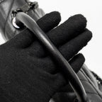 Chanel Large Coco Handle Flap Bag Caviar SO Black