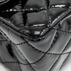 CHANEL MINI 2.55 REISSUE PATENT SO BLACK
