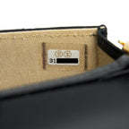 CHANEL PEARL CRUSH MINI BELT COINS PURSE/ CARD HOLDER BLACK GHW