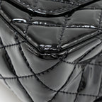 CHANEL MINI 2.55 REISSUE PATENT SO BLACK