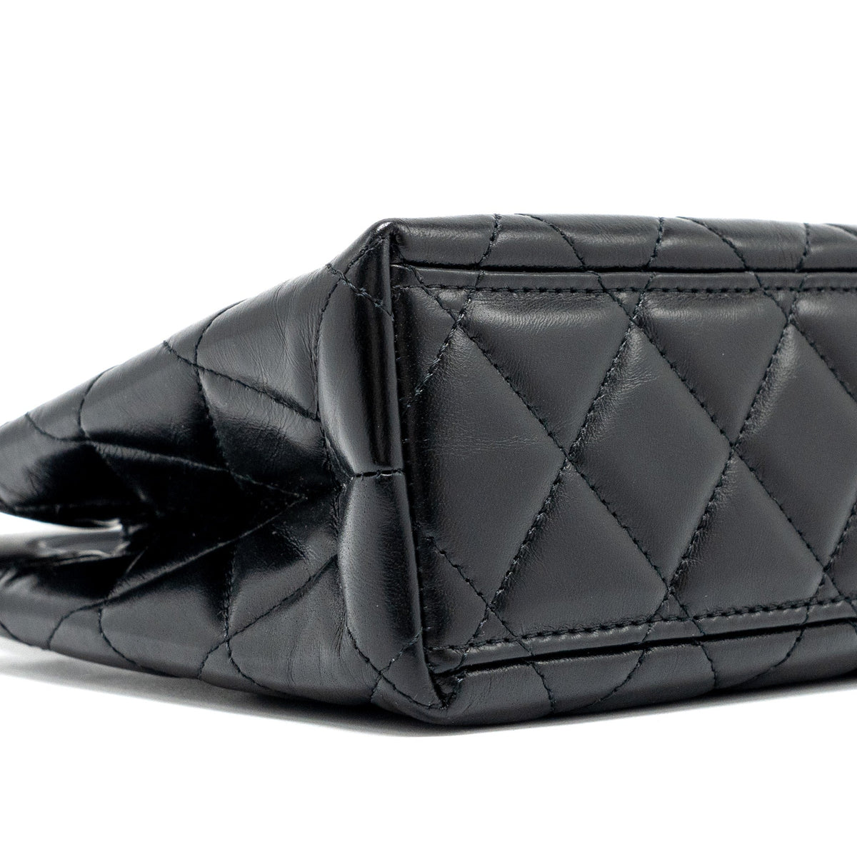 CHANEL 23K MINI SHOPPING TOTE CALFSKIN BLACK GHW(MICROCHIP)