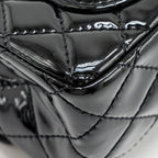 CHANEL MINI 2.55 REISSUE PATENT SO BLACK