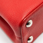LOUIS VUITTON CAPUCINE BB TAURILLON RED SHW