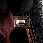 Chanel Large Coco Handle Flap Bag Caviar SO Black