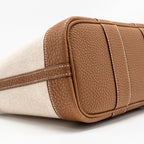 Hermes neo garden party 23 canvas/negonda ecru-beige/gold SHW