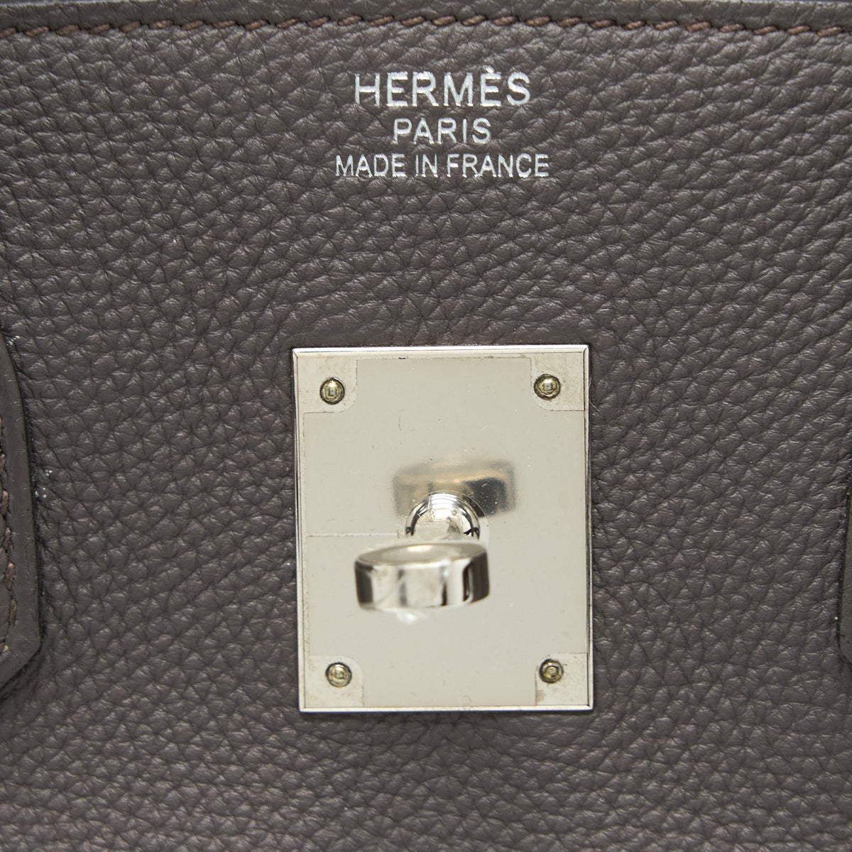 HERMES BIRKIN 35 TOGO 8F GRIS ETAIN SHW
