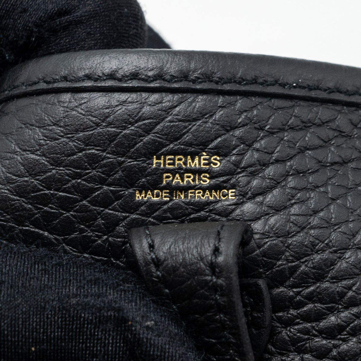 HERMES MINI EVELYN CLEMENCE BLACK GHW