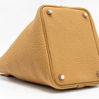 Hermes Picotin 18 lock bag clemence biscuit SHW