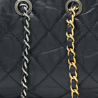 CHANEL SMALL GABRIELLE BACKPACK AGED CALFSKIN BLACK MULTICOLOUR HARDWARE