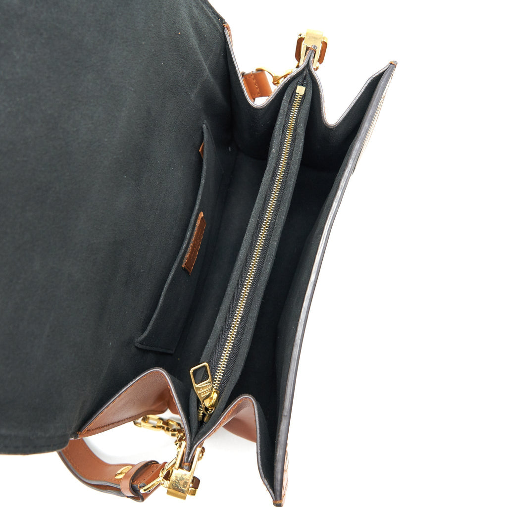 LOUIS VUITTON DAUPHINE FLAP BAG REVERSE MONOGRAM
