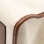 BURBERRY MEDIUM FREYA TOTE CANVAS/LEATHER NATURAL/TAN GHW