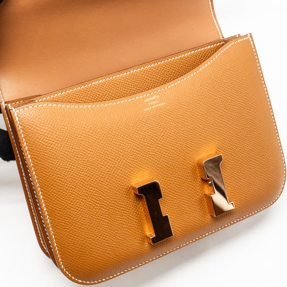 Hermes mini constance epsom gold RGHW