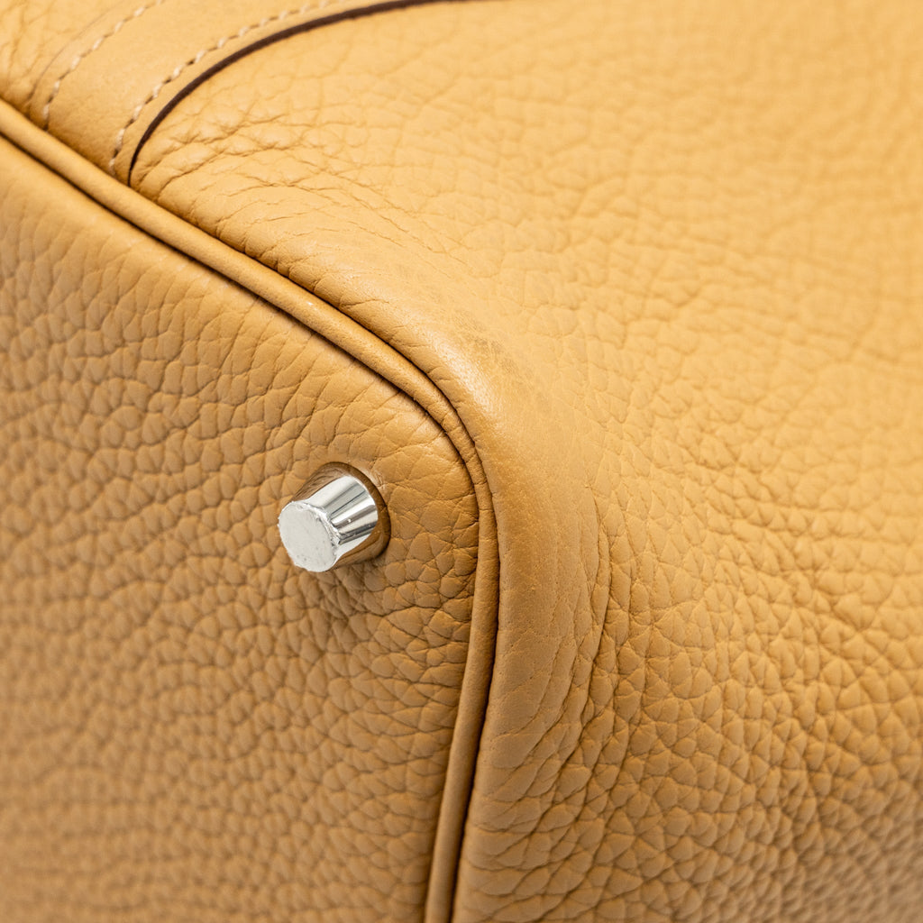 Hermes Picotin 18 lock bag clemence biscuit SHW