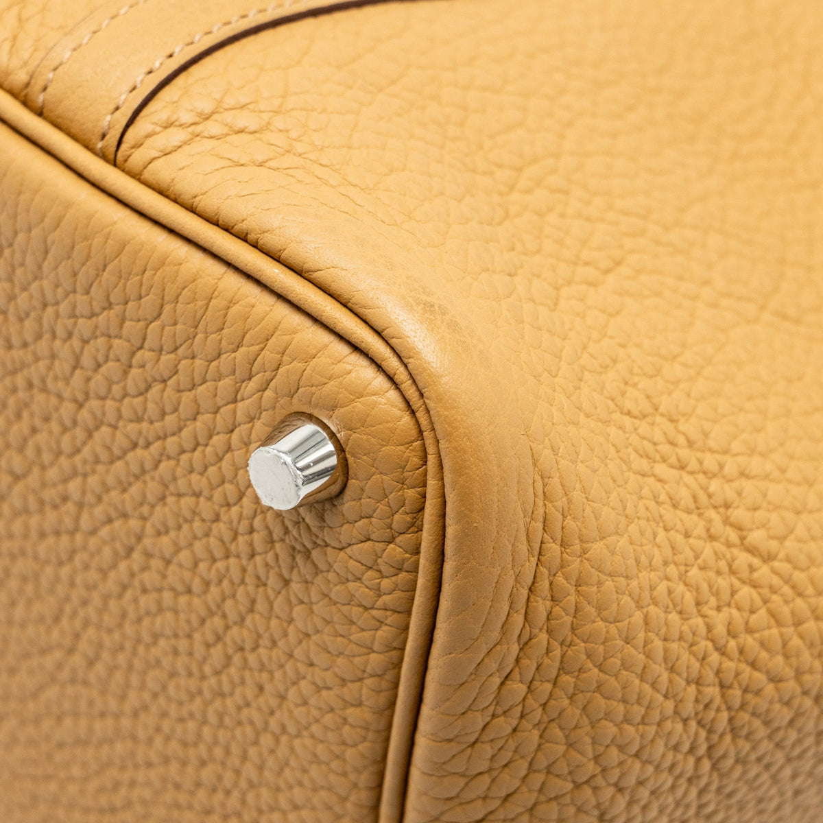Hermes Picotin 18 lock bag clemence biscuit SHW