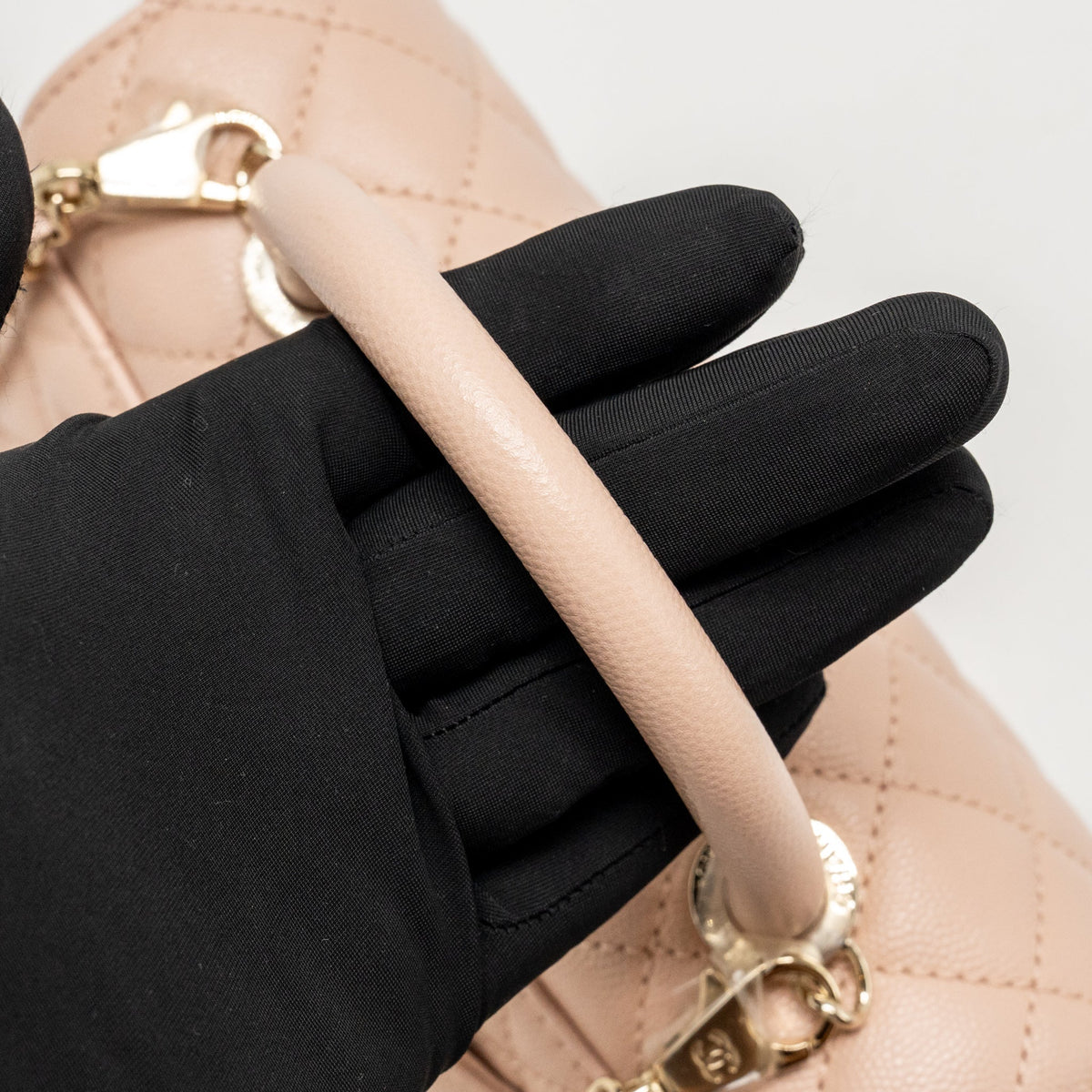 Chanel Small Coco Handle Flap Bag Caviar Pink LGHW (Microchip)