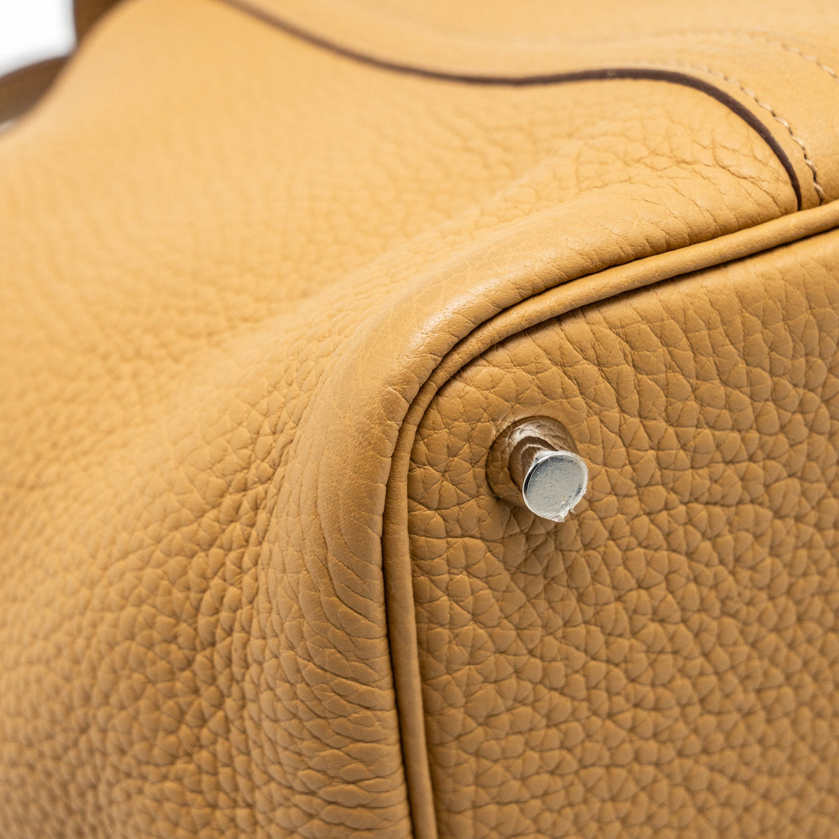 Hermes Picotin 18 lock bag clemence biscuit SHW