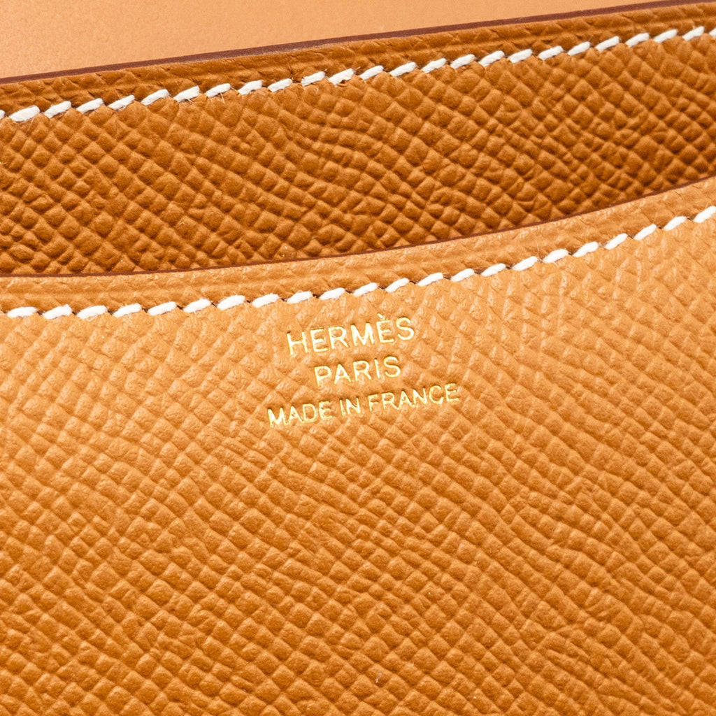 Hermes mini constance epsom gold RGHW