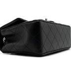 CHANEL MINI RECTANGULAR FLAP BAG LAMBSKIN BLACK SHW (MICROCHIP)