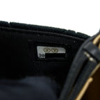 CHANEL VELVET PEARL CRUSH WALLET ON CHAIN BLACK LGHW