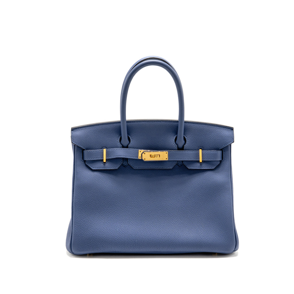Hermes Birkin 30 Togo Blue Brighton GHW