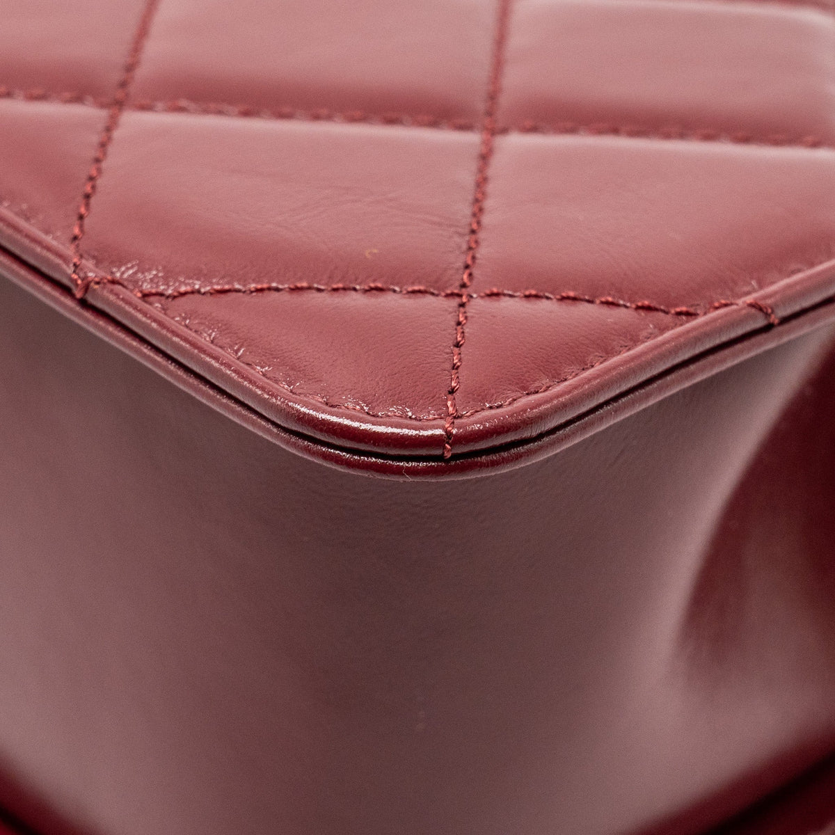 CHANEL GOLD CRUSH MINI FLAP BAG CALFSKIN RED GHW (MICROCHIP)