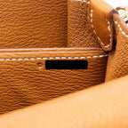 Hermes Mini Roulis Barenia Faubourg 34 Fauve Gold LGHW