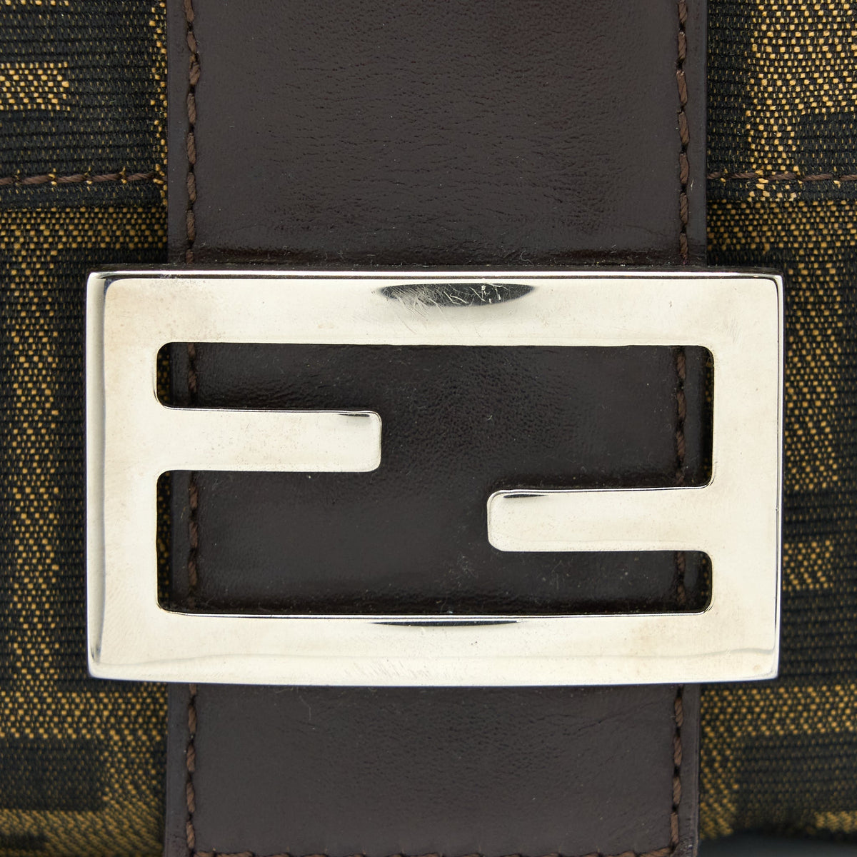 FENDI VINTAGE BAGUETTE SHOUDER BAG FF JACQIARD SHW