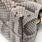 Fendi First Small Python Dark Grey GHW