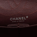 CHANEL LARGE 2.55 REISSUE FLAP BAG AGED CALFSKIN BLACK RUTHENIUM HARDWARE (MICROCHIP)