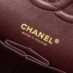 CHANEL MEDIUM CLASSIC DOUBLE FLAP BAG LAMBSKIN BLACK GHW