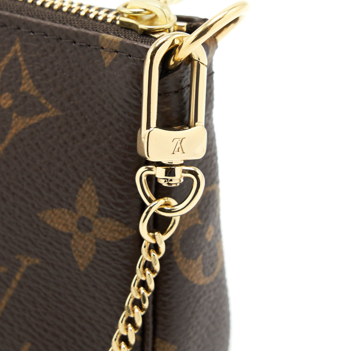 LOUIS VUITTON MINI POCHETTE ACCESSORIES MONOGRAM CANVAS GHW