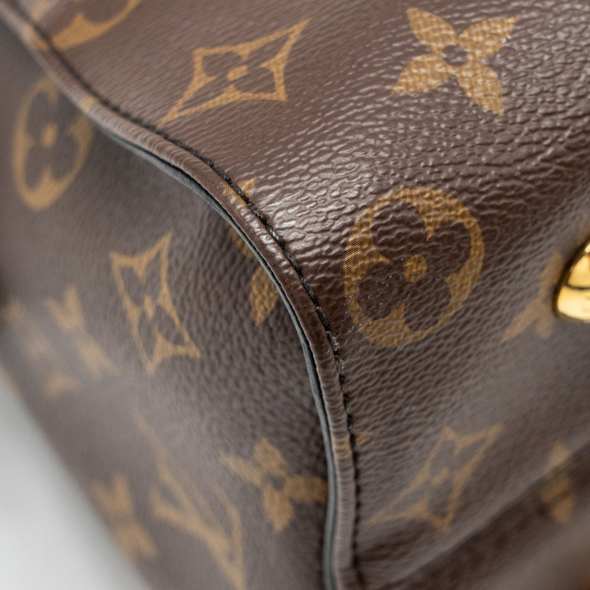 LOUIS VUITTON TUILERIES BAG MONOGRAM CANVAS BLACK/RED GHW