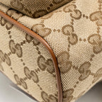 Gucci Bamboo Mini Backpack GG Canvas/Leather Beige/Brown GHW