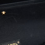 CHANEL VELVET MEDIUM CLASSIC DOUBLE FLAP BAG VELVET BLACK LGHW