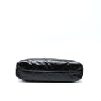CHANEL 22 BAG MEDIUM SHINY CALFSKIN BLACK IN GOLD LETTER GHW (MICROCHIP)