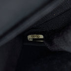 CHANEL VELVET MEDIUM CLASSIC DOUBLE FLAP BAG VELVET BLACK LGHW