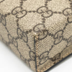 GUCCI MINI PADLOCK TOP HANDLE SHOULDER BAG GG SUPREME CANVAS GHW