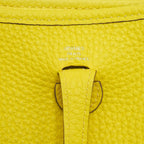 Hermes Mini Evelyne Clemence Lime/Lime SHW