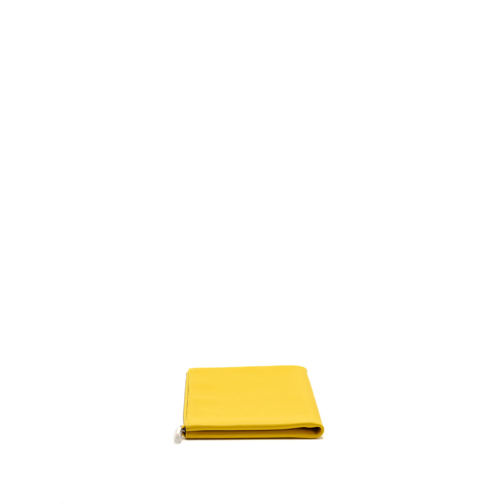 Hermes Atout 20 Pouch Evercolor Yellow/Blue SHW