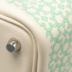 HERMES LUCKY DAISY PICOTIN 18 LOCK BAG SWIFT NATA/VERT/BLANC SHW