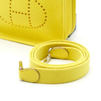 Hermes Mini Evelyne Clemence Lime/Lime SHW