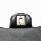 CHANEL TOP HANDLE MINI RECTANGULAR FLAP BAG LAMBSKIN BLACK LGHW (MICROCHIP)