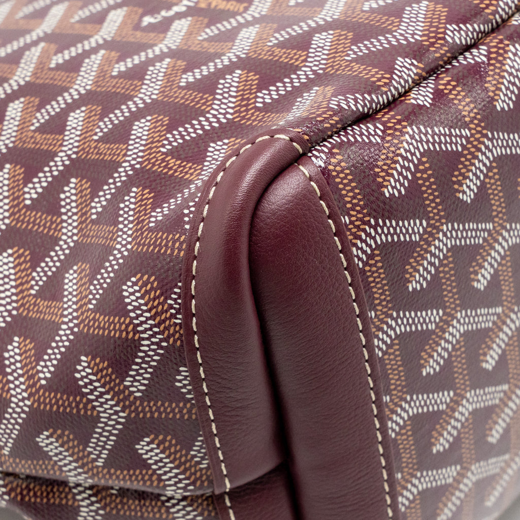 Goyard Artois PM Bag Goyardine Canvas/Chevroches Calfskin Burgundy SHW