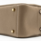 Hermes Mini Lindy II Clemence Etoupe GHW